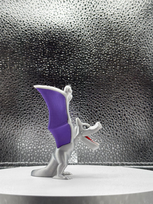 Dinomon 3d Print Colored 3 Inches Tall - Metallic Shine
