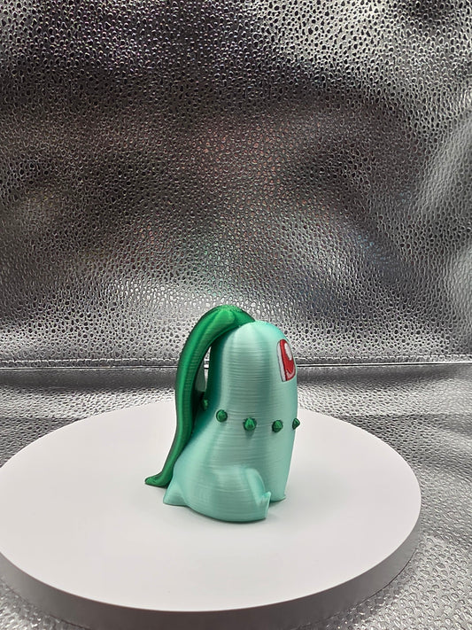Green Onionmon 3d Print - Metallic Shine