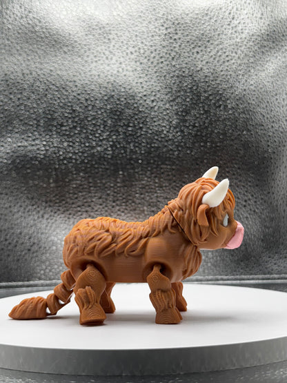 Highland Cow Fidget Flexi 3D Print