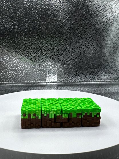 Grass Block Fidget Cube 3D Print