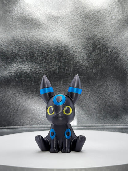 Umbremon 3d Print COLORED 3 Inches Tall