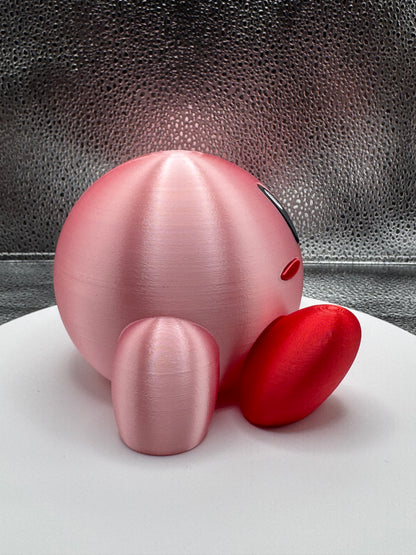 Mr. Pink Circle 3d Printed  - Metallic Shine