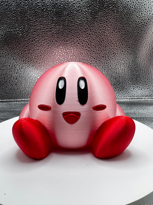 Mr. Pink Circle 3d Printed  - Metallic Shine
