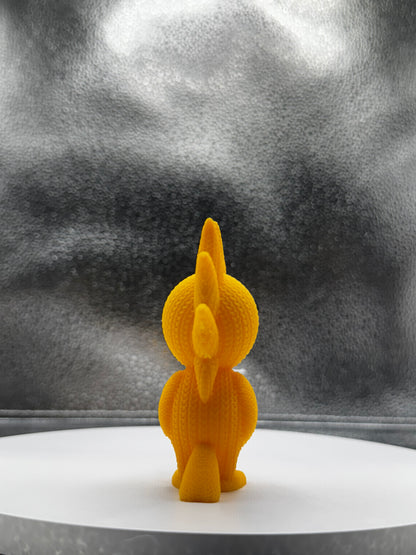 Yellow Bird 3d Print Colored