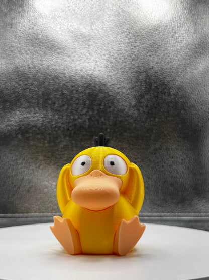 Psychic Duckmon 3d Print COLORED 3 Inches Tall - Metallic Shine