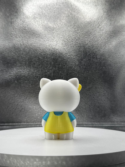 Hi Cat's Sister 3D Print - Colored