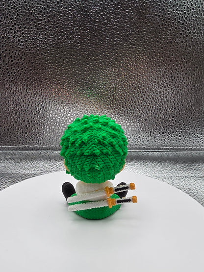 Green Hair Sword Dueler Knitted Style 3D Print