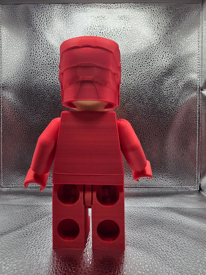 Aluminum Man Hero Brick 3D Print