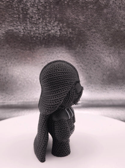 Dark Sader Crochet Styled 3d Print COLORED 3 Inches Tall