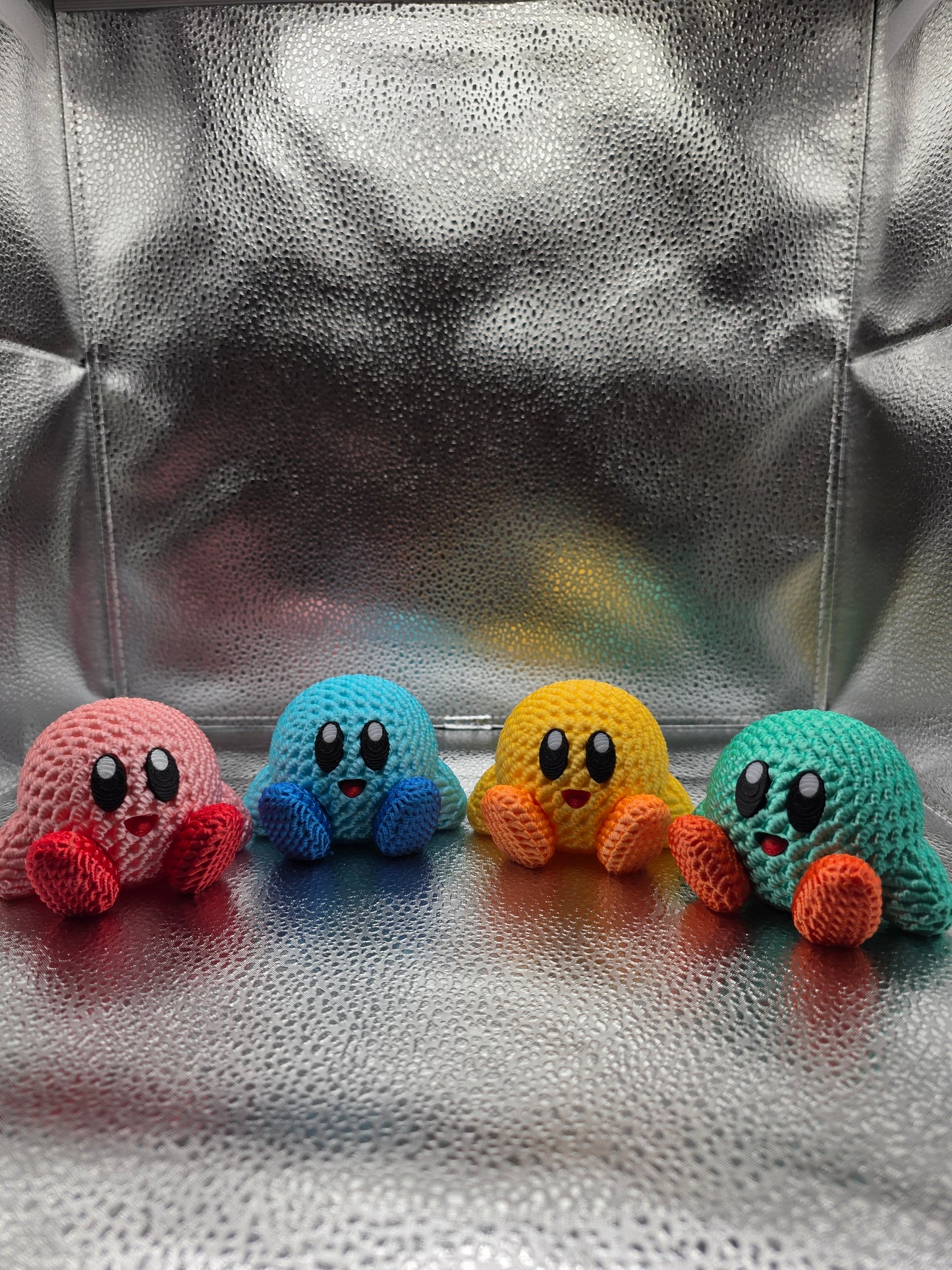 Mr. Pink Circle Knitted Style 3d Print