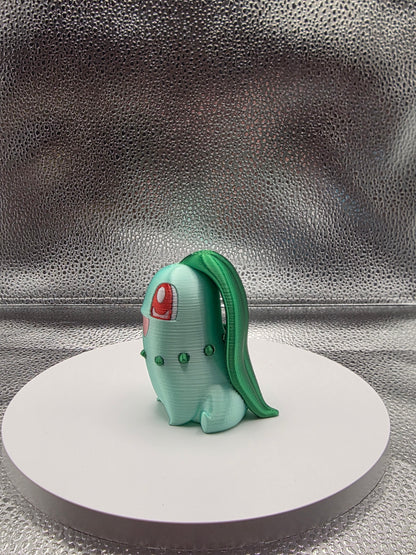 Green Onionmon 3d Print - Metallic Shine