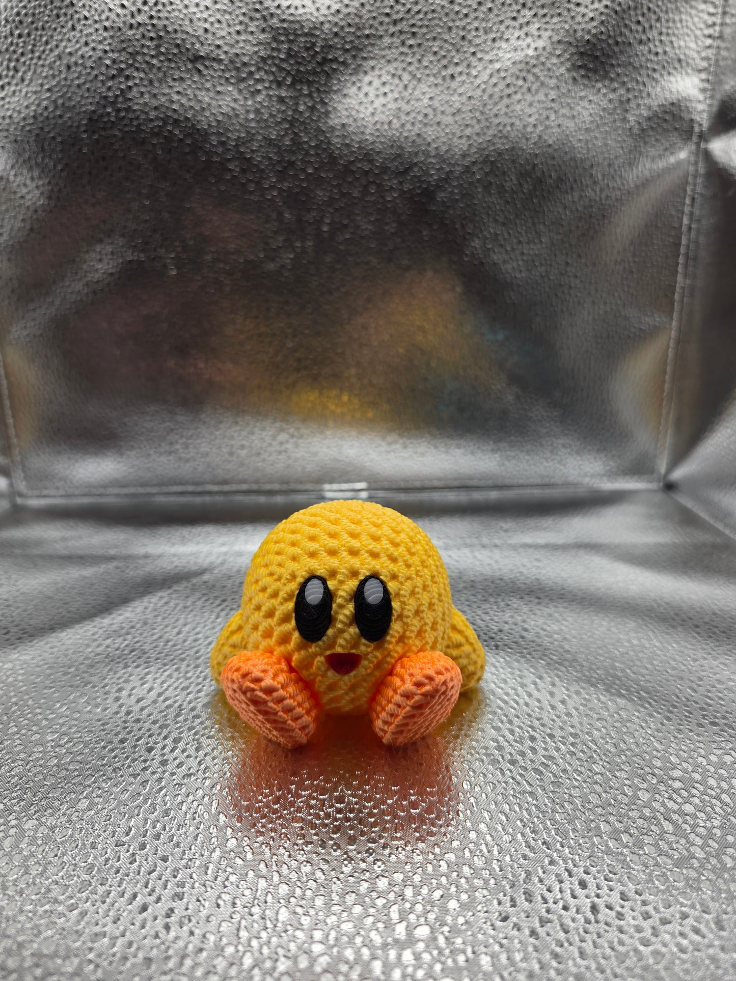 Mr. Pink Circle Knitted Style 3d Print